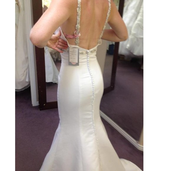 Impression Bridal Dresses & Skirts - SAMPLE Fit & Flare Satin Wedding Dress Mermaid, Couture Collection